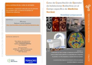 Curso SEMIPRESENCIAL de capacitación de operadores de medicina nuclear | MAY-JUL 2024